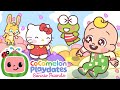 Spring Has Come 🌸 JJ &amp; Hello Kitty's Fantastic Flowers! 💐 | CoComelon Playdates