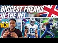 🇬🇧 BRIT Rugby Fan Reacts To THE BIGGEST FREAKS OF NATURE IN THE NFL!