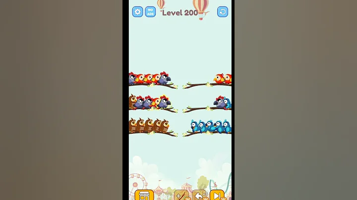 Bird sort color Android gameplay all levels#200
