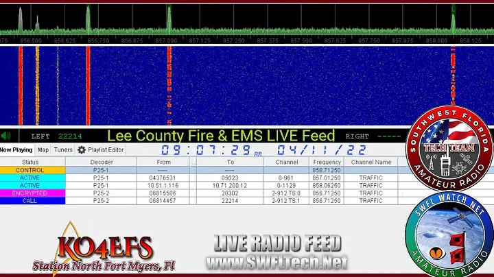 Live FIRE & EMS Scanner Feed for Lee County / Fort...