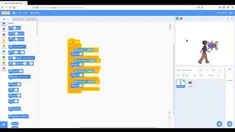 MIT Scratch: How to move a sprite with arrow keys