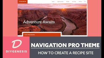 Navigation Pro Theme StudioPress 2020 - How To Create A Recipe Website