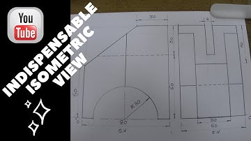 Isometric drawing for Mumbai university ( drawing with instruments)