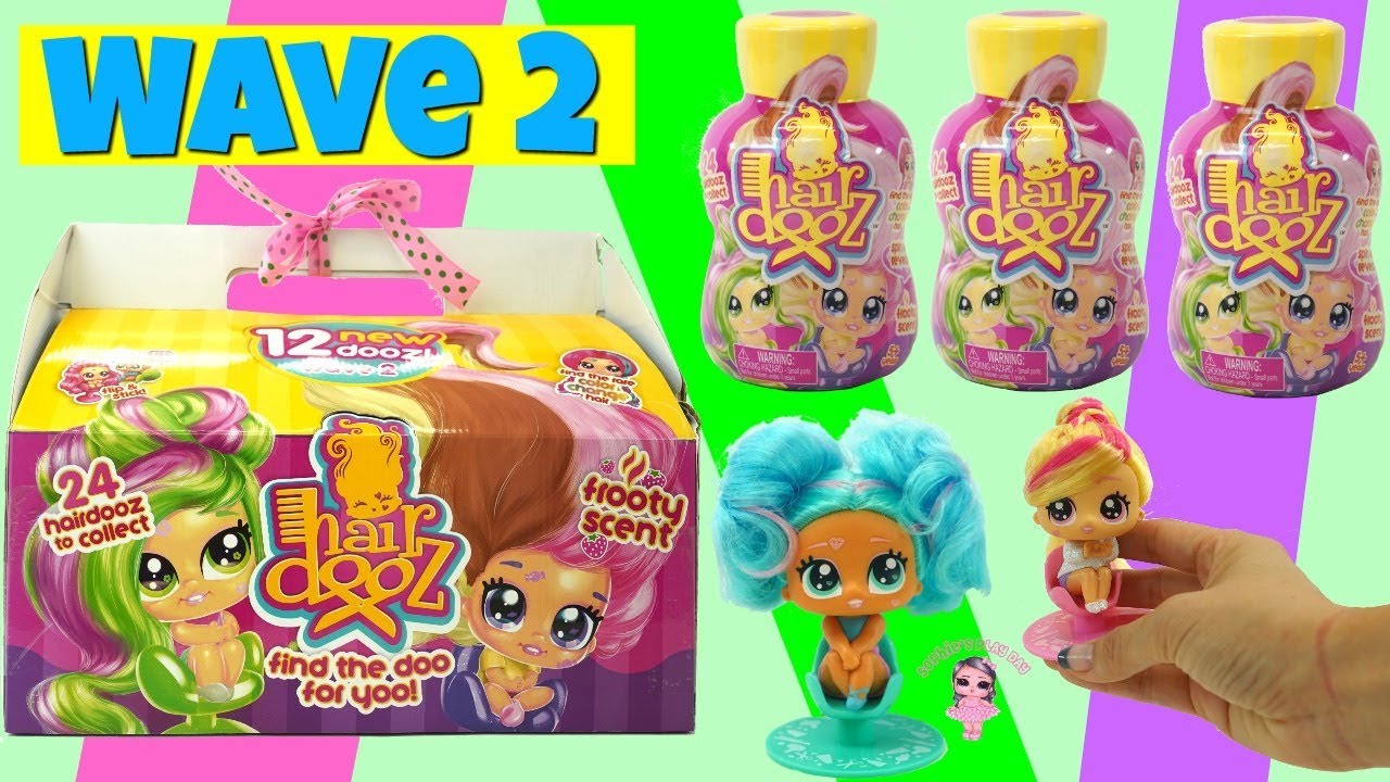 HairDooz Wave 2 Unboxing | Will We Find the Rare Color Changing Hairdooz? Kids Toys Small Dolls toys review toys ninja turtles