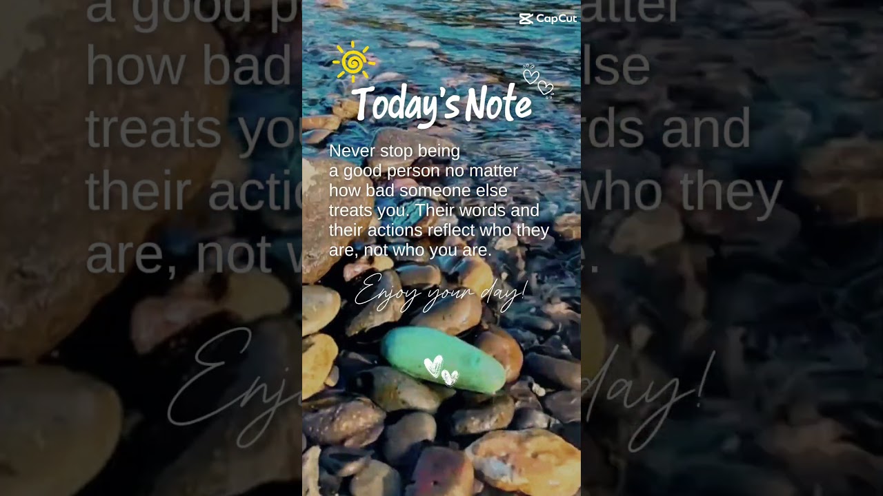 Todays Note - Enjoy your life