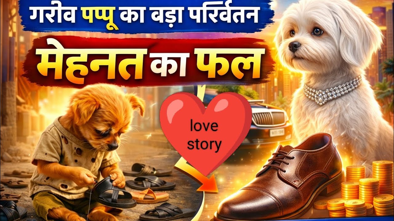Cute Puppy Love Story ❤️| मेहनत ने बदल दी किस्मत || 