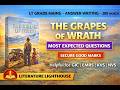 The Grapes of Wrath 200 Words Summary | Most Expected Question | English Literature LT Mains
