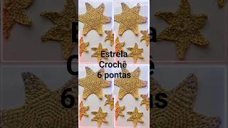 estrela crochê 6 pontas/ estrela guia crochê  @marlythibes  #shortsvideo #crochet #diy