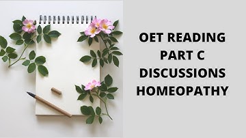 HOMEOPATH,READING PART C