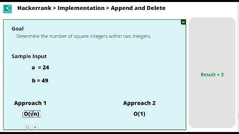 HackerRank : Sherlock and Squares
