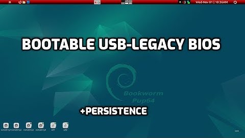 make bootable usb with persistence in legacy bios