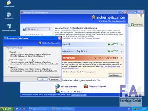 Video: Sicherheitscenter Deaktivieren