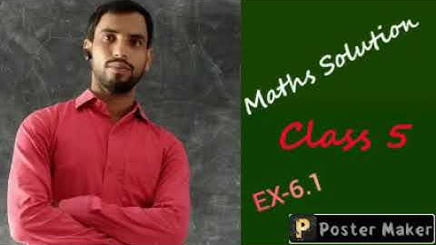 viva Start up maths Solution class 5 Ex-6.1 BY-SADDAM SIR