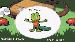 Pokemon Emerald Tutorial: How to beat May (#1) using Treecko