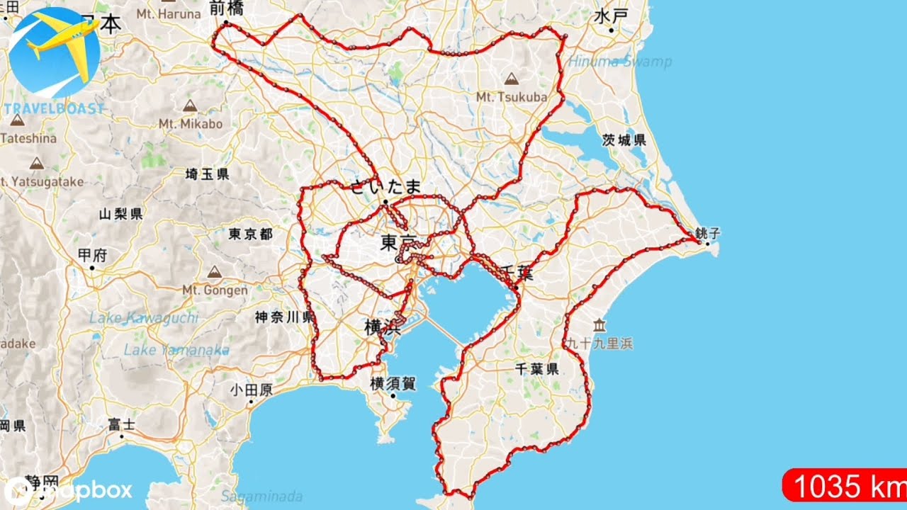 年越し最長大回り乗車の経路