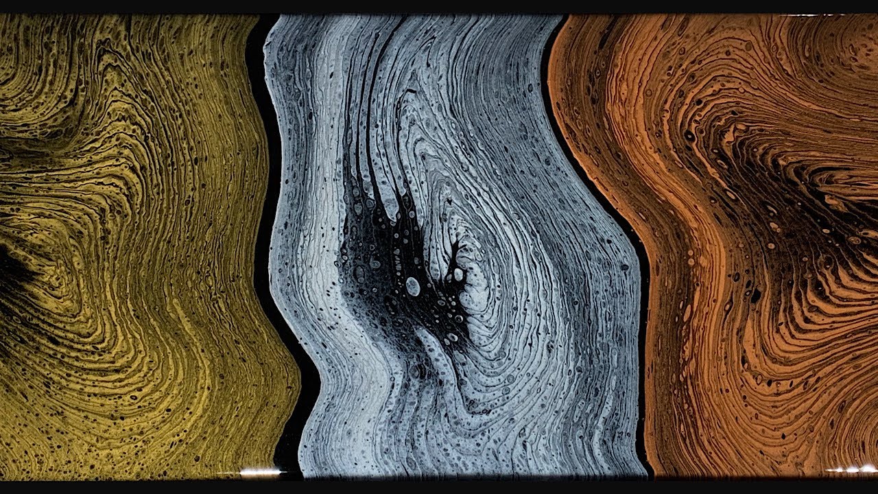 (261) Multiple Ring Pour - Fluid Acrylic Paint Pouring - Flow Art - YouTube