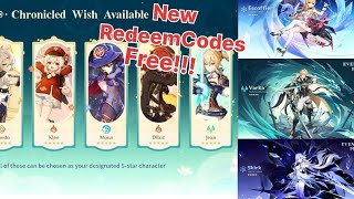 ✅️OFFICIAL!! REDEEM CODES 300 PRIMOGEMS & 6.4 BANNERS & MONDSTADT CHRONICLED BANNER - Genshin Impact