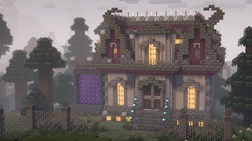 🪦 Minecraft Tutorial: How To Build A Haunted House for Halloween 👻