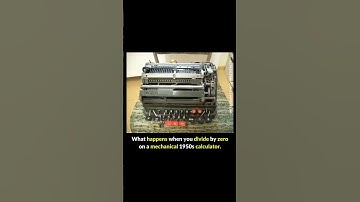 What happens when you divide number by zero in mechanical calculator 1950 |Amazing | old calculator