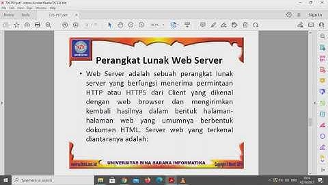 Pemrograman Web Pertemuan 1