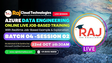 Azure Data Engineering+Azure Data Bricks Batch-4 session-2 by Abhishek & SankhaDas at Raj Cloud Tech