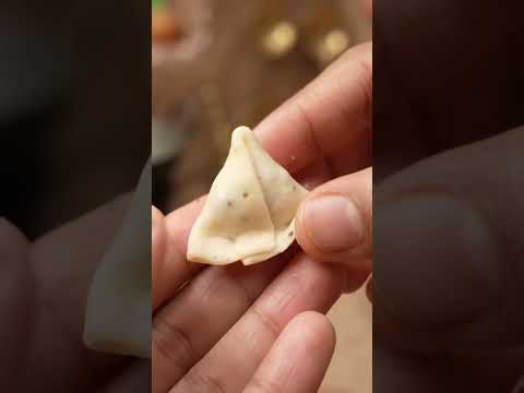 Making a Tiny Crispy Samosa in a Miniature Kitchen
