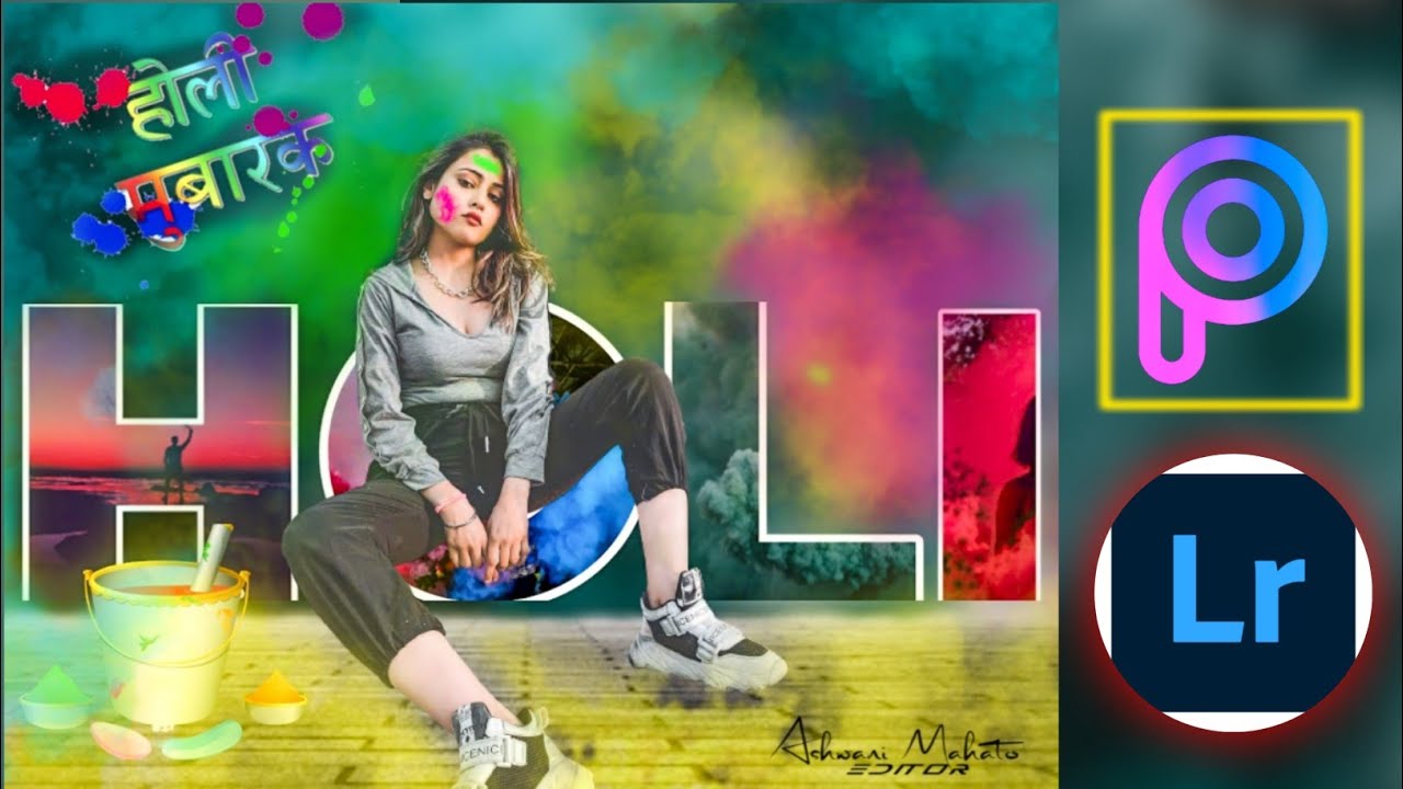 Holi special editing video trick 2021🔥| PicsArt holi photo editing video |