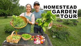 Growing Groceries for Family and Animals Homestead Garden Tour screenshot 4