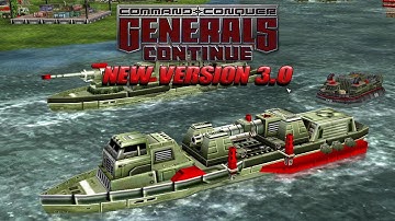 Nuke Ship Cannon | GENERALS CONTINUE 3.0 NEW VERSION | Command and Conquer Generals Zero Hour