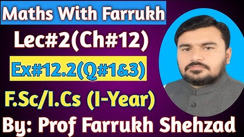 Solution of Right Angled Triangle|Lec#2|1st Year Maths|Ch#12|Ex#12.2(Q#1&3)