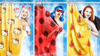 ليدى باج ومصاصة الدماء وهاللو كيتي في مدرسة داخلية غنية