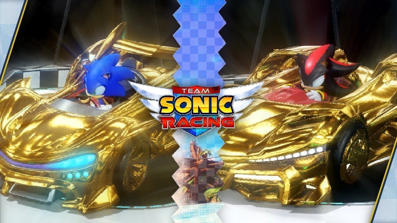 team sonic racing sonic car