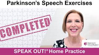 Parkinson’s Speech Exercises: COMPLETE THE SENTENCE