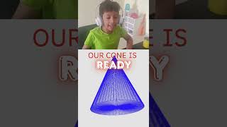 TRIANGLE to CONE 2D To 3D Chapter1 | Viyaan's Class 3 Maths #cbseclass3 #msbshse #mathsforkids
