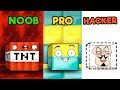 Minecraft - NOOB vs PRO VS HACKER - BLOCK HIDE AND SEEK!