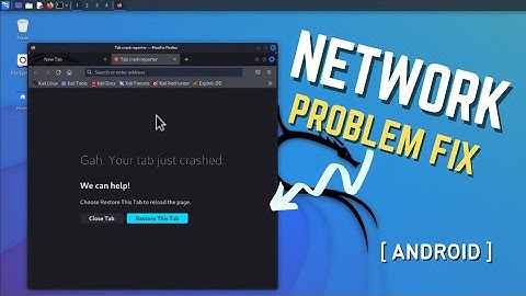 Network connection problem in Kali Linux (Android VNC viewer) (Firefox Network error )