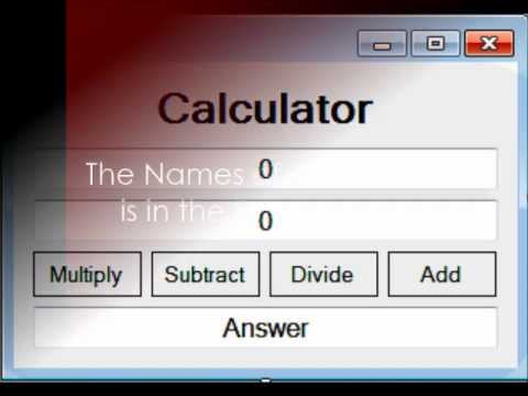 Creating a Simple Calculator in Visual Basic