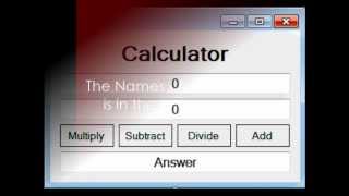 Creating a Simple Calculator in Visual Basic