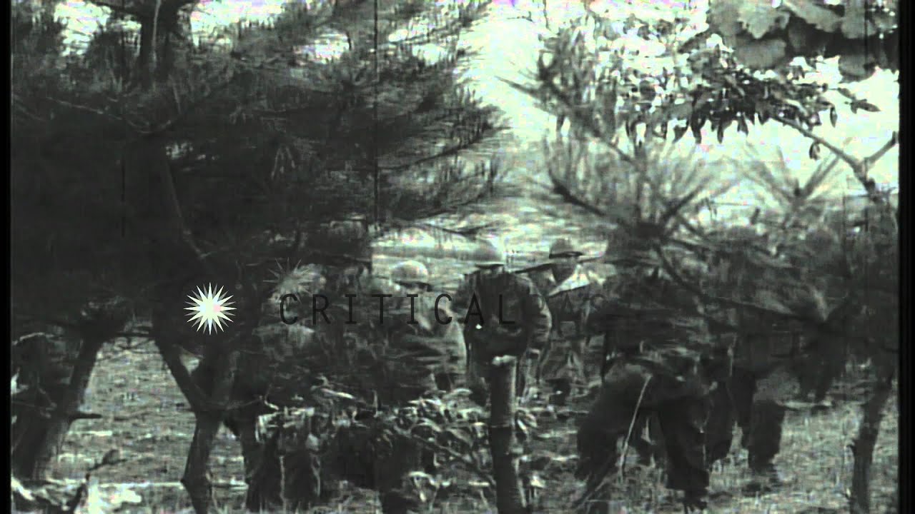 187th Airborne Regimental Combat Team patrol in Munsan-ni, Korea HD ...