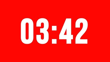 3 Minute 42 Second Timer With Alarm Without Music