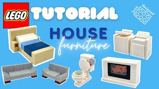 7 Quick LEGO Furniture Builds For Any LEGO House! Resimi