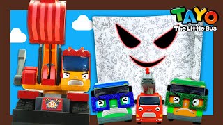 Heavy Vehicles Got Smaller Giant Ghost Attacks L Toys For Kids L Tayo The Little Bus