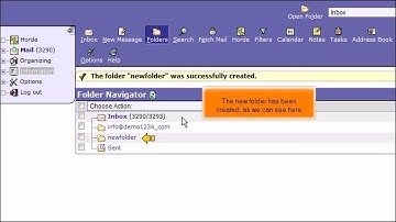 Horde: How to Create Folders