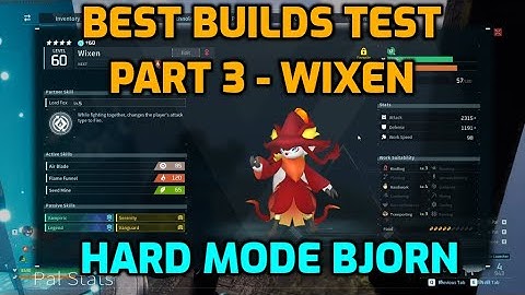 Palworld: Bjorn & Bastigor - Hard Mode Builds Test Part 3 - Wixen | Normal Settings