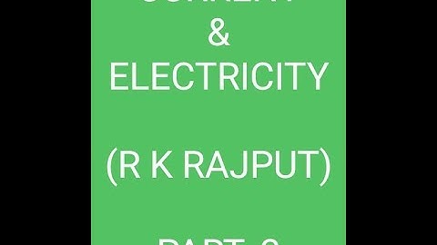 Basic electrical engineering mcq (RK Rajput) part-3