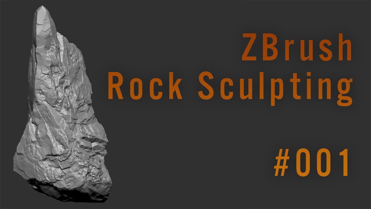 how to sculpt a rock in zbrush