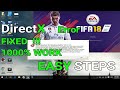 Fifa 17/18 Graphics And Direct X Error || how to fix directx function problem in fifa 18 , fifa 17