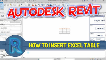 Revit How To Insert Excel Table Tutorial
