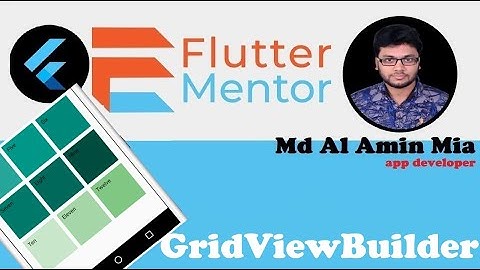 GridView builder | GridViewBuilder in flutter | GridViewBuilder in flutter bangla | Flutter GridView