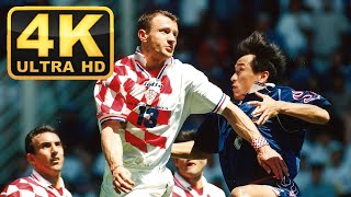 Japan - Croatia WORLD CUP 1998 Highlights | 4K ULTRA HD 60 fps |